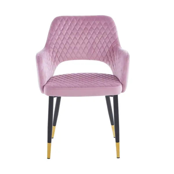 Krzesło tapicerowane róż K3-FX przód